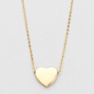 Just Right Gold Tone Heart Pendant Necklace.JPG